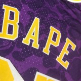 Los Angeles Lakers BAPE×M&N Purple #93  BAPE 1:1 Quality NBA  Season Jerseys