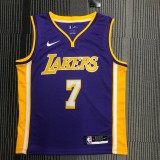 Los Angeles Lakers Purple #7 ANTHONY 1:1 Quality NBA Season Jerseys