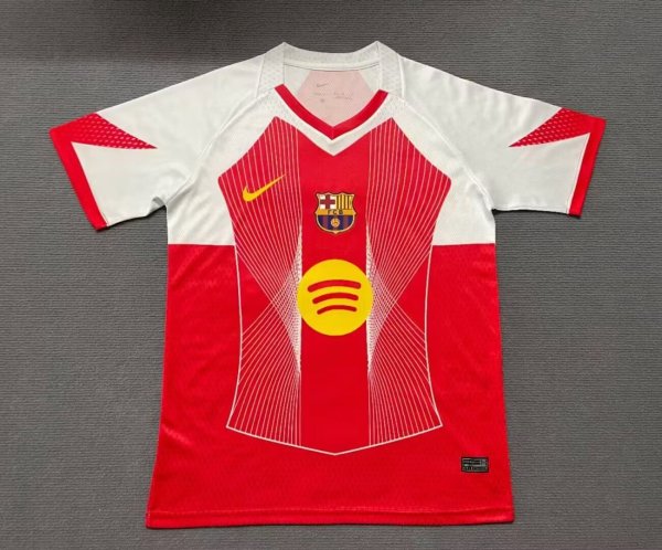 Barcelona Pre match outfit Red  fans   1:1 Quality Soccer Jersey  25-26