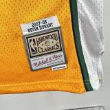 Retro Oklahoma City Thunder SW  Orange #35 DURANT NBA Jerseys 2007-2008