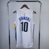 Brooklyn Nets City Edition White  #10 SIMMONS 1:1 Quality NBA  Season Jerseys 2023