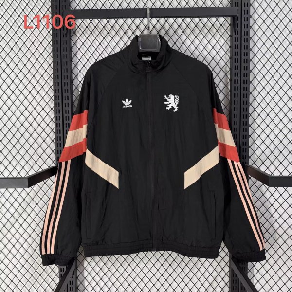 Chelsea  Windbreaker  Black 1:1 Quality Soccer Jersey  25-26