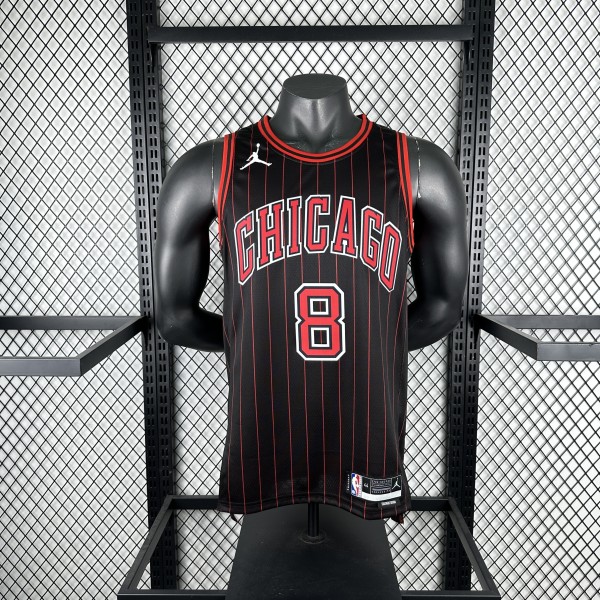Chicago Bulls JORDAN Black  #8 LAVINE 1:1 Quality NBA Jerseys  2026