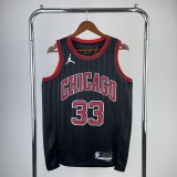 Chicago Bulls Black #33 PIPPEN 1:1 Quality NBA  Season Jerseys  2023