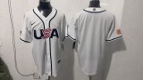 MLB USA White  1:1 Quality Baseball  Jerseys  World Cup