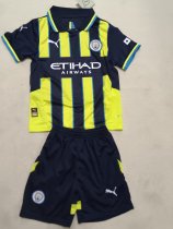 Manchester City away Kids 1:1 Quality Soccer Jersey   24-25