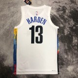 Brooklyn Nets City Edition White  #13 HARDEN 1:1 Quality NBA  Season Jerseys 2023