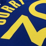 Golden State Warriors Blue V-Neck  #30 CURRY 1:1 Quality NBA Season Jerseys  75 Year