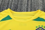 Retro Brazil Home Long Sleeve Kids   1:1 Quality Soccer Jersey 2002