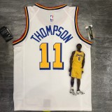 Golden State Warriors White San Francisco #11 THOMPSON 1:1 Quality NBA Season Jerseys