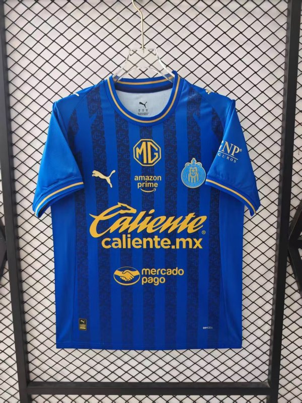 Chivas (Guadalajara ) Away  Blue Fans 1:1 Quality Soccer Jersey  26-27