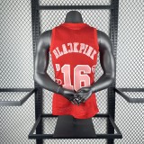Chicago Bulls Blackpink RED #16 BLAJKPINK 1:1 Quality NBA  Season Jerseys 25-26