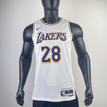 Los Angeles Lakers  White  #28 HACHIMURA 1:1 Quality NBA Season Jerseys 2023