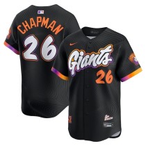 MLB Giant City Edition Black #26 CHAPMAN 1:1 Quality Baseball  Jerseys