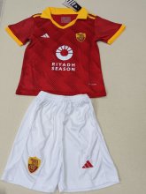 Roma  Home  Kids 1:1 Quality Soccer Jersey   24-25