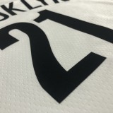 Brooklyn Nets White #21 ALDRIDGE 1:1 Quality NBA  Season Jerseys 75 Year