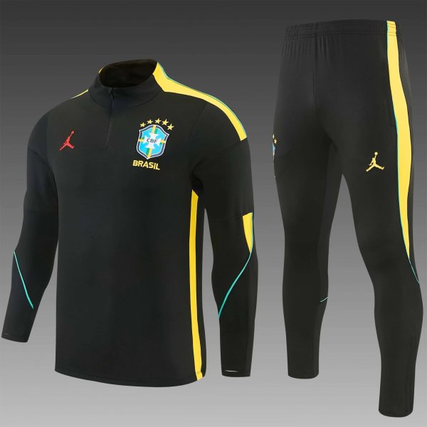 Brazil Training Tracksuit Black (Kids And Man 16-2XL)  1:1  25-26