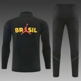 Brazil Training Tracksuit Black (Kids And Man 16-2XL)  1:1  25-26
