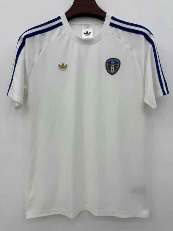 Retro Leeds United  leisure T-shirt 1:1 Quality Soccer Jersey  25-26