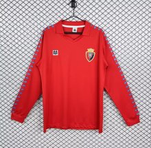Retro Osasuna Home Long Sleeve  1:1 Quality Soccer Jersey 1983