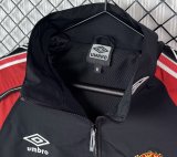Retro Manchester United Windbreaker  Black 1:1 1998-1999