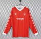 Retro Nottingham Forest Home Long Sleeve  1:1 Quality Soccer Jersey 1982-1984