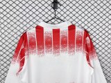 AS Cannes Home Long Sleeve  Fans 1:1 Quality Soccer Jersey  1991-1992