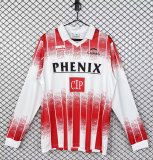 AS Cannes Home Long Sleeve  Fans 1:1 Quality Soccer Jersey  1991-1992