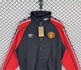 Retro Manchester United Windbreaker  Black 1:1 1998-1999