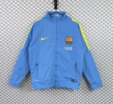 Retro Barcelona Windbreaker  Blue 1:1 Quality Soccer Jersey  2015-2016