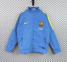 Retro Barcelona Windbreaker  Blue 1:1 Quality Soccer Jersey  2015-2016