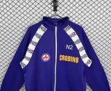 Retro Florence Jacket purple   1:1 Quality Soccer Jersey 1985-1986