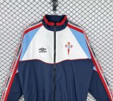 Retro celta Windbreaker Blue White  1:1 Quality Soccer Jersey 1998-1999