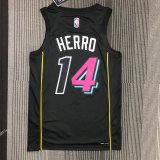 NBA Miami Heat #14 HERRO Black 1:1 Quality NBA  Season Jerseys