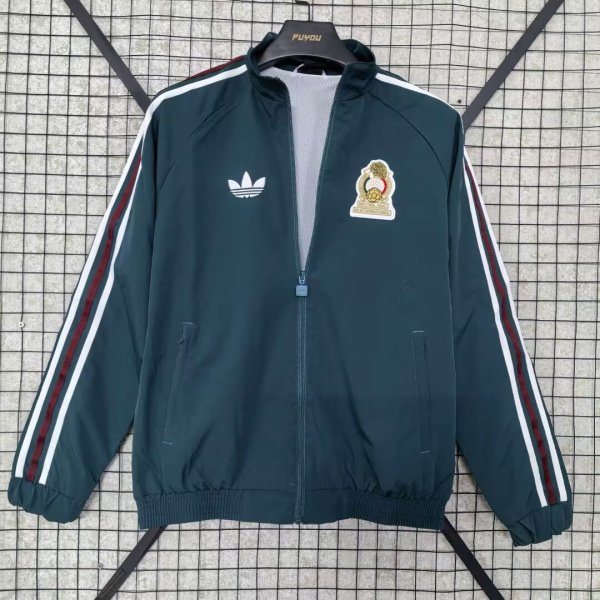 Mexico  Windbreaker  Green 1:1 Quality Soccer Jersey  25-26