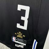 Los Angeles Clippers  Black #3 PAUL 1:1 Quality NBA  Season Jerseys 2023