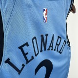 Los Angeles Clippers City Edition Blue #2 LRONARD 1:1 Quality NBA  Season Jerseys  2025