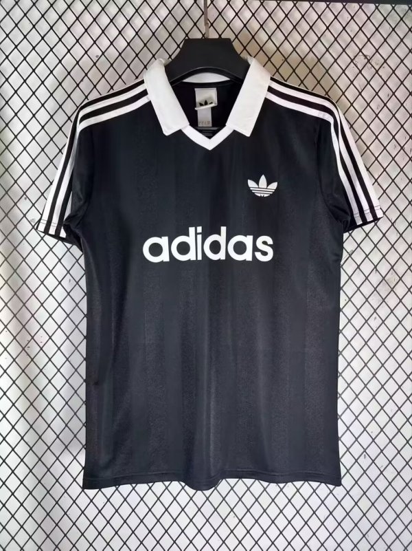 Adidas Clover Oasis  POLO  T-shirt  Black 1:1 Quality Soccer Jersey  25-26