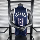 USA Los Angeles Clippers Blue #8 LEONARD 1:1 Quality NBA  Season Jerseys  2024