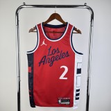 Los Angeles Clippers  Red #2 LRONARD 1:1 Quality NBA  Season Jerseys 2025