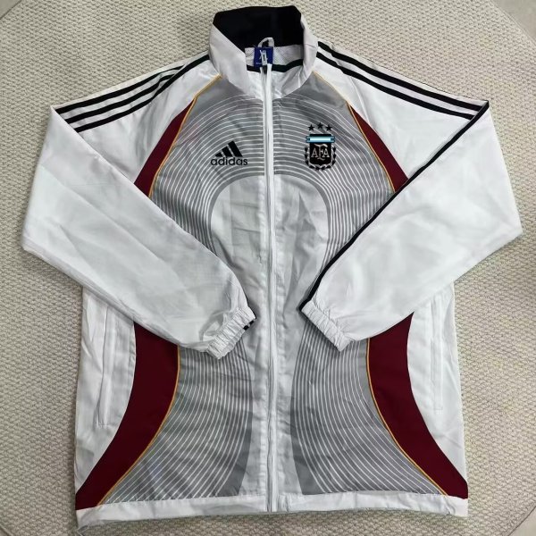 Argentina Windbreaker White Red  1:1 Quality Soccer Jersey 26-27