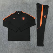 Netherlands  Training Tracksuit Black (Kids And Man 10-2XL)  1:1  26-27