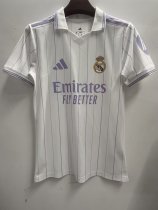 Real Madrid Retro Leisure Special Edition Fans White  1:1 Quality Soccer Jersey  26-27