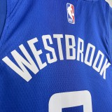 Los Angeles Clippers  Blue #0 WESTBROOK  1:1 Quality NBA  Season Jerseys 2023
