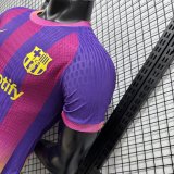 Barcelona Purple Gold Neon Special Edition Player  1:1 Quality Soccer Jersey 26-27