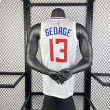 Los Angeles Clippers  White #13 GEORGE  1:1 Quality NBA  Season Jerseys 2023