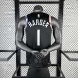 Los Angeles Clippers City Edition   Black  #1 HARDEN 1:1 Quality NBA  Season Jerseys 2023