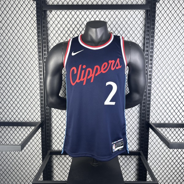Los Angeles Clippers  Blue #2 LRONARD  1:1 Quality NBA  Season Jerseys 2025