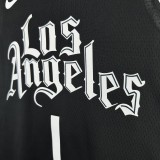 Los Angeles Clippers  Black  #1 HARDEN 1:1 Quality NBA  Season Jerseys 2021