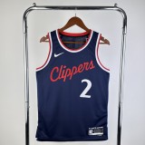 Los Angeles Clippers  Blue #2 LRONARD  1:1 Quality NBA  Season Jerseys 2025